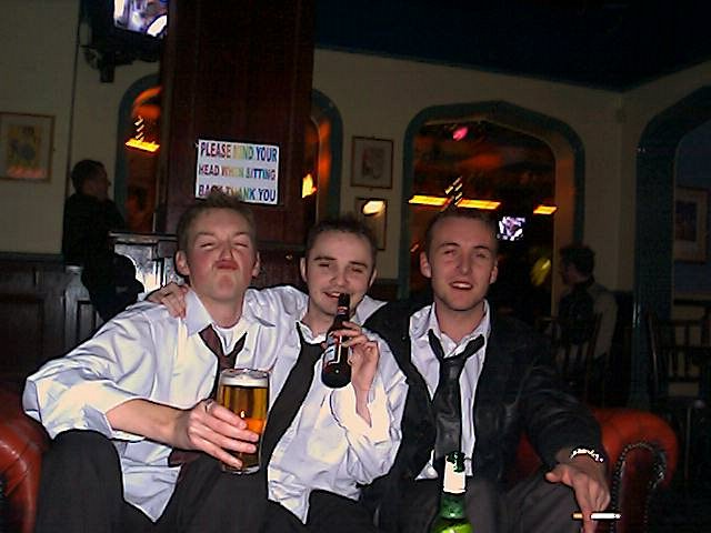 Ruddy, Dave (the) Bacon and Gareth. Ruddy you twat!