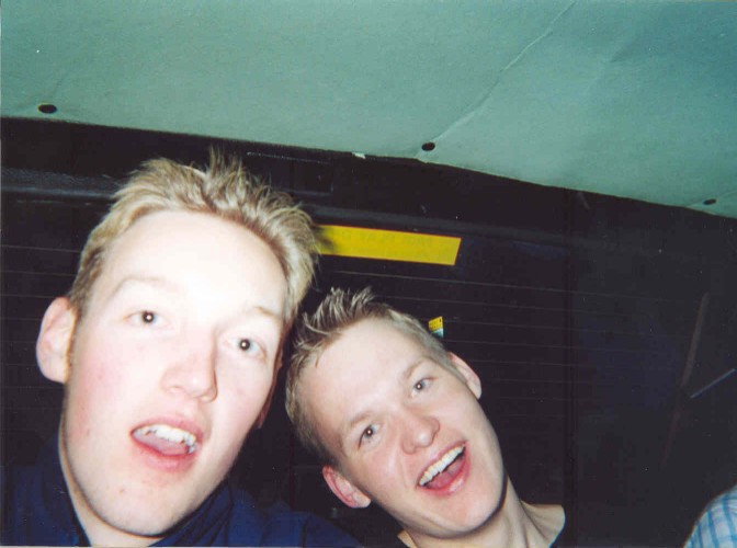 Ian and Ruddy looking not quite drunk yet.