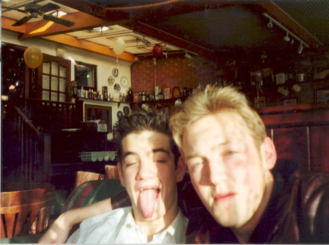 Rob Underwood and Ruddy. Rob was actually in my Wyke tutor group. Uninteresting but true.