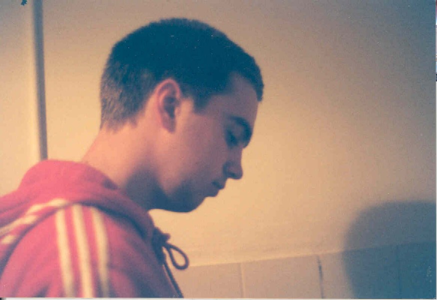 Me cooking in Breda, Holland. Summer 2001 I think.