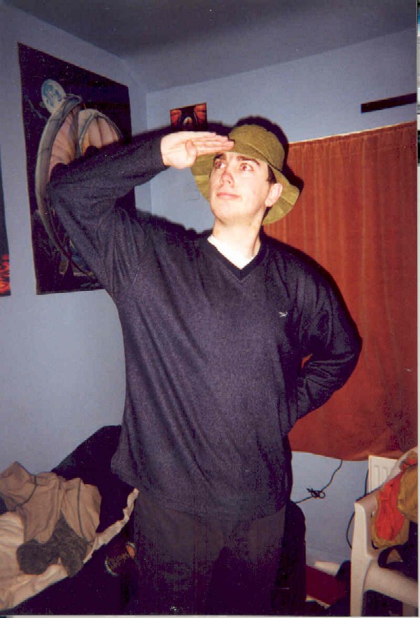 Me posing in my room. 2001?