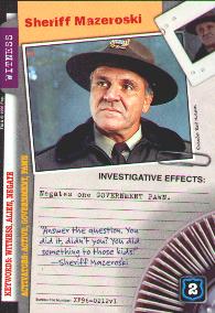 Sheriff Mazeroski Card