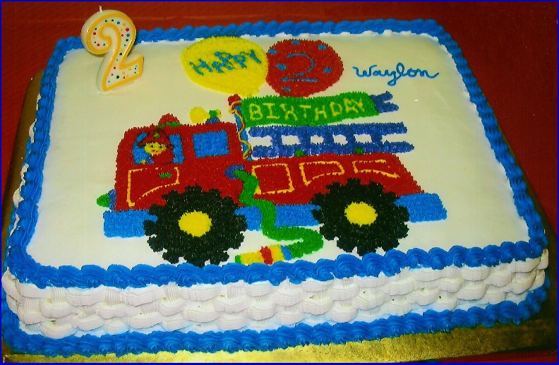 Firetruck Cake Image
