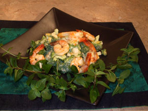 click for larger view of Broccoli and Mango Salad with Mango