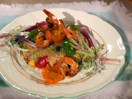 Click for a larger picture of Naturally Gluten Free Shrimp and Quinoa Salad