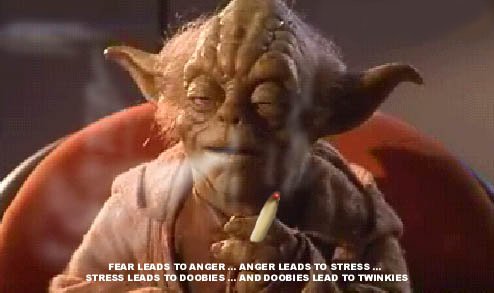 Yoda Smoking.