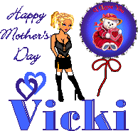 Blue Balloon Mother's Day
