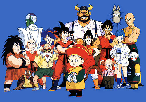 Quit a few people. The kid in the front is Goku's son.