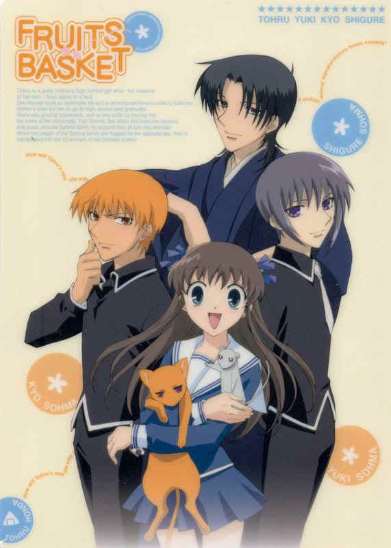 My favorite is Kyo, the orange top, he turns into a cat.