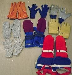 Variety of gloves for antarctic conditions