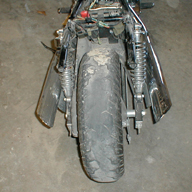 Bald Rear Tire