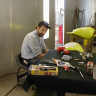 John hard at work