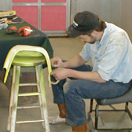 John still hard at work