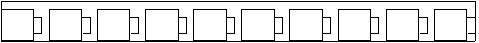 This image is of cuisenaire pieces that student will use in the manipulation of subtracting fractions.