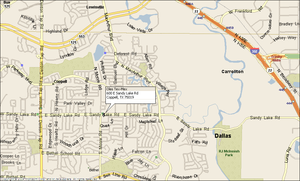 Coppell Lions Club Location