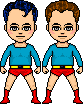 Superman's Twin Sons, Jor-El II & Kal-El II [aka 'Jor' and 'Kal' -- Kal has superpowers, Jor does not] (National) [a] 