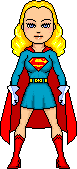Superwoman (1951) [interior story costume with blonde wig] [aka Lois Lane who gains superpowers from Luthor's vivanium machine] (National) [c]