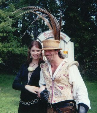 Katherine with the man with the Best Hat In The World