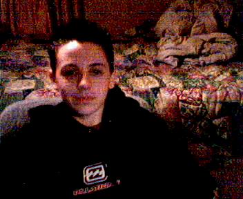 A pic of me sittin at my desk on my web cam
