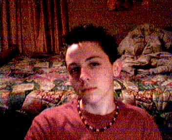 A pic of me sittin at my desk on my web cam