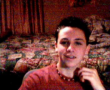 A pic of me sittin at my desk on my web cam