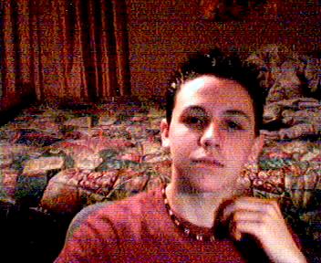 A pic of me sittin at my desk on my web cam