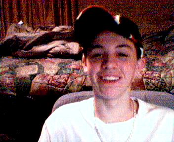 A pic of me sittin at my desk on my web cam