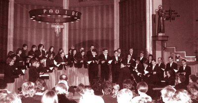 A Choir of the Municipal Music School of Berga's concert in Berga