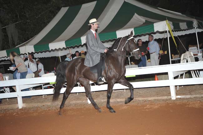 Chuck Ramsey riding Deion's Cheerleader