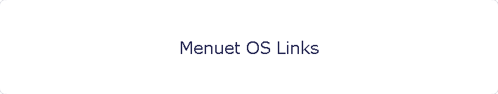 Menuet OS Links