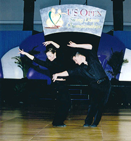 Erin and Corey at the US Open 2002