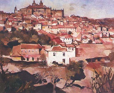 Viseu * Vista Geral * Pintura de Abel Manta