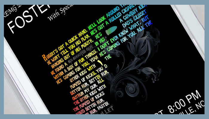 Corin Brennan Music Poster Design