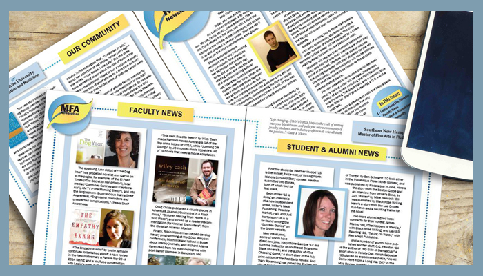 Corin Brennan Newsletter Design
