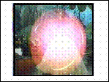 Glinda in her bubble