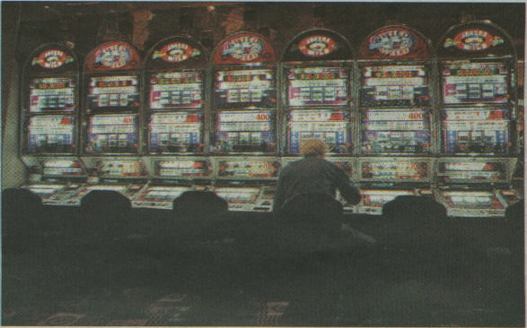 When you go to Las Vegas, ya gotta try your luck at the slots...