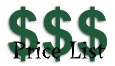 Price List at Something for Everyone Reptiles