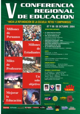 VER LAS CONCLUSIONES DE LA V CONFERENCIA REGIONAL DE EDUCACI&Oacute;N 2004