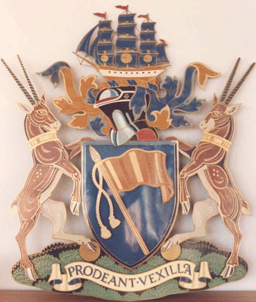 enamelled version of the Standard Bank coat of arms