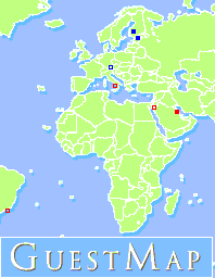 Sign my Guestmap, please......click to see the world map. Mark your position in the world.