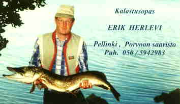 Kalastusopas Erik Herlevi&nbsp; 050-5942983