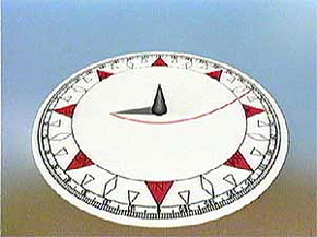 Test how sun compass works on different situations