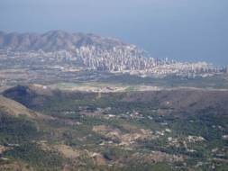 View of Benidorm from Espolon Central