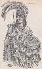Moctezuma Xocoyotzin o se&ntilde;or joven y ce&ntilde;udo