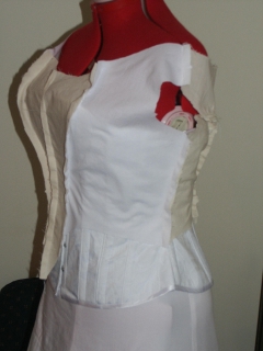 The Bodice mockup on my dummy