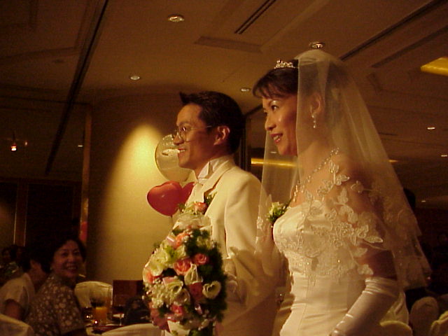 a close-up of the lovely-looking couple