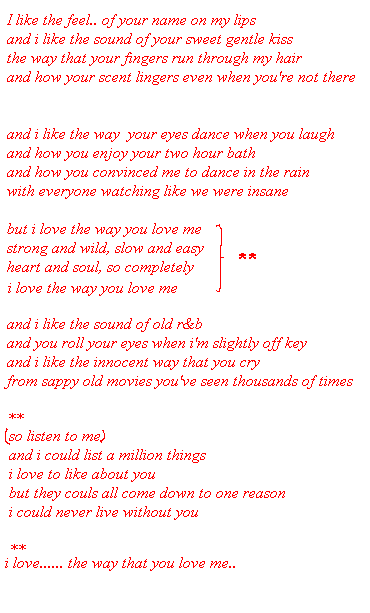 'I love the way you love me'-Boyzone