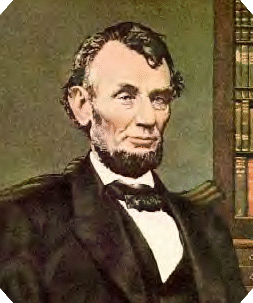 President Lincoln--Click on picture to see a PowerPoint Presentation of the Gettysburg Address.