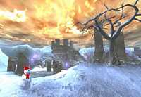 Unreal Tournament players take time out to build a snow man!