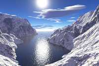 and the rills that rise, where snow sleeps cold beneath the azure skies..